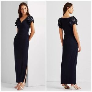 Ralph Lauren Navy Blue Gown